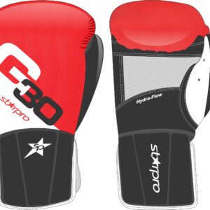 Bokszakhandschoenen Starpro G30 easy wear | rood-wit-zwart