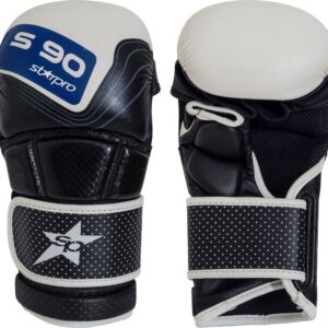 MMA-sparringhandschoenen Starpro S90 | zwart-wit-blauw
