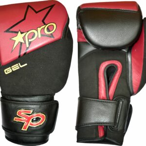 Bokshandschoen Starpro gel | rood-zwart