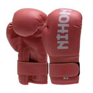 Baby bokshandschoen roze met Nihon logo